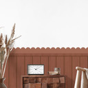 Wallsticker bølgebort rustbrun