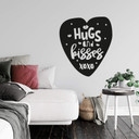 Muursticker Hugs and Kisses