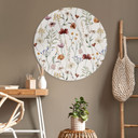 Dibond vægdekoration Farverige vilde blomster - UN Designs – print på aluminium (Alu-Dibond)