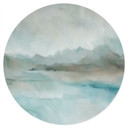 Muursticker Velvet Horizon - Abstract Meer - Sir Edward x Grigory Gladarev - Rond