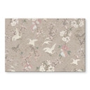 Billede af kraner i kirsebærblomst Rush Beige - Bloomery Decor – print på aluminium (Alu-Dibond)