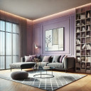 Pintura interior violeta mate I Higo femenino | vitalizar el carácter de la habitación | LA COCINA D