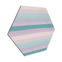 Hexagon Dibond Uplusmestudio - Coloured Stripes