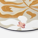 Vægcirkel Arty Guava - Flower Play – print på aluminium (Alu-Dibond)