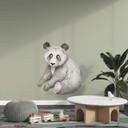 Wallsticker Siddende panda - Kvilis