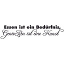 Wandtattoo Essen ist ein Bedürfnis... 2
