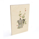 Plakat drewniany Frida Floral Studio - Mocha Floral