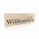 Holzschild Herzlich Willkommen