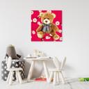 Canvasbillede, bamse