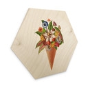 Hexagone - Bois Frida Floral Studio - Cornet de glace fleuri
