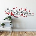 Wallsticker Live every Moment… 2 (2-farvet)