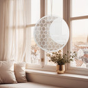 Akrylglasbillede, vinduesbillede til ophængning af Ramadan Moon - Rund