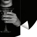 Fototapeta Refat - Kieliszek do martini - okrągły - tapeta flizelinowa/tapeta flizelinowa samoprzyle