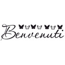 Wandtattoo Benvenuti + 5 Haken