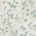 A.S. Creation blomstret tapet i blå og hvidt non-woven tapet blomstret i mat og glat
