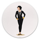 Tableau sur alu-Dibond rond Tohmé - Coco