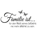 Wandtattoo Famlie ist... 03