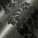 tapet med ornamenter i grå og bronze non-woven tapet A.S. Creation i barokstil
