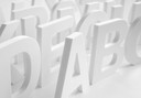 letras decorativas 3D alfabeto (26 piezas)