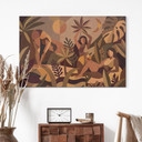 Tableau Amber Flora - Femmes dans la forêt tropicale - Sir Edward x Grigory Gladarev - Alu-Dibond