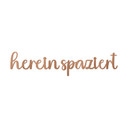 Holzdeko Mahagoni - 3D-Schriftzug Hereinspaziert - 44x10 cm