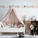 Tapet, non-woven tapet Kids Walls pink, hvid