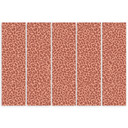 5 stykke lærredsprint, Leopard Leopard Pels Patches Mønster
