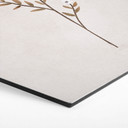 Sekskantet Billede Blomster illustration - Forget-me-not - Goed Blauw - Aluminium dibond