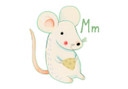 Muursticker Loske M is van Muis
