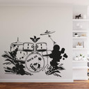 Wallsticker Trumme Sæt