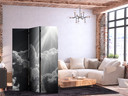 Paravent, Raumteiler freistehend, Trennwand - Hope in Clouds: Sun Rays