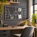 Decoración de pared de fieltro Campo de fútbol | Decoración de pared, paneles acústicos y aislamiento acústico
