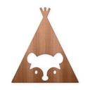 Dekoracja drewniana mahoń - Tipi - Niedźwiedź