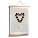 Plakat świąteczny - Candy canes Merry Everything & Happy Always - Orara Studio