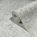Grafisk tapet, non-woven tapet Flora grå