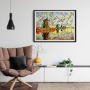 Plakat Zamart - Kandinsky spotyka holenderskie wiatraki
