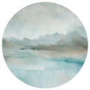 Papier Peint Photo Velvet Horizon - Lac Abstrait - Sir Edward x Grigory Gladarev - Rond