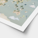 Poster Carte du Monde - Monde des Animaux - Oliver Robins