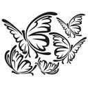 Wallsticker Sommerfugle indtryk