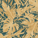 Tapeta COSMOPOLITAN jungle look petrol gold beige - designerska tapeta z włókniny