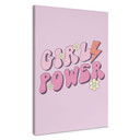 Obraz na płótnie Girl Power retro napis fioletowy