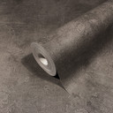 Non-woven tapet i betonlook, ensfarvet brun Tekstur 