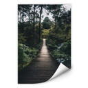 Zelfklevende Poster  Weg in het bos