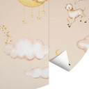 Oliver Robins - Sweet dreams pink - Fototapeta okrągła - tapeta flizelinowa/tapeta flizelinowa samop