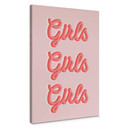 Obraz na płótnie z napisem - Kerr-Dineen - Girls Girls Girls
