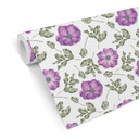 Tapet med mønster - akvarelblomster 05 - violet
