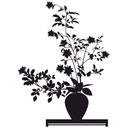 Sticker mural - Ikebana