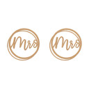 Napis ślubny Mrs and Mrs - MDF natura