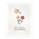 Affirmationsposter 'Fehler helfen mir zu lernen' mit Gießkanne für Kinder
