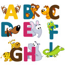 Sticker mural - Prénom alphabet (anglais)